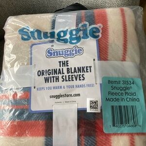 New Snuggie in bag. Plaid print